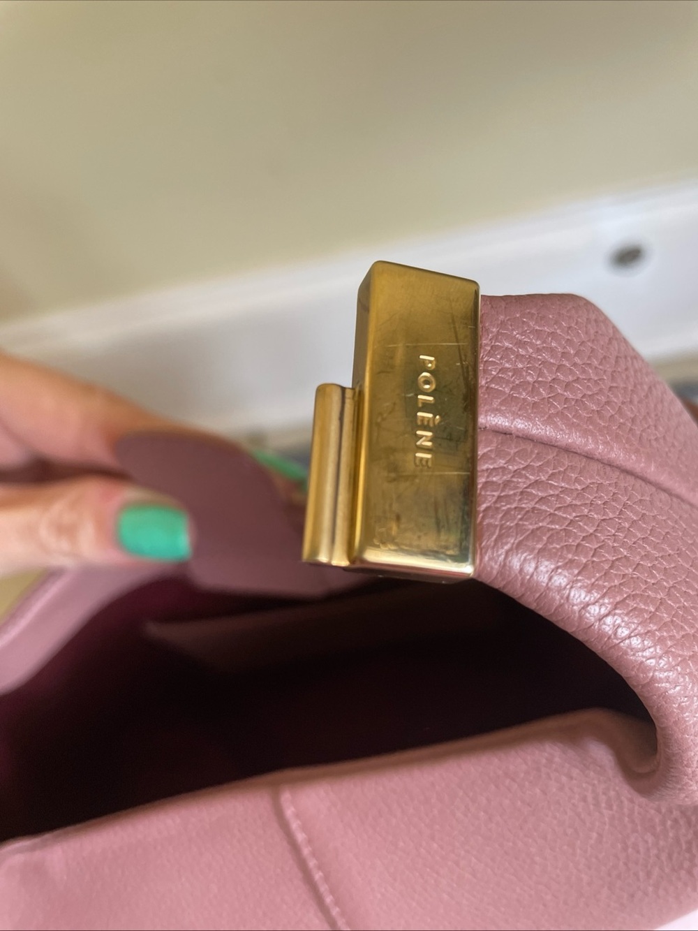 Authentic Polene Beri bag in Lilac - Picture 10 of 11